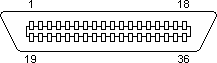 36 PIN CENTRONICS MALE
