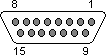 DB15F - 15 pin female connector