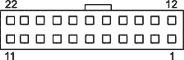 Power Mac G4 - 22 pin Power Supply Connector