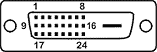24 pin DVI-D female connector diagram