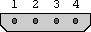 4 pin HP48 calculator special connector layout