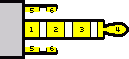 6 pin Kyocera cell phone special plug connector layout