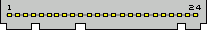 24 pin LG 7050 cell phone special connector layout