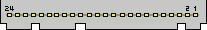 24 pin LG 7050 cell phone special right-to-left numbering connector layout