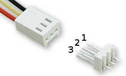 female 3 pin fan connector