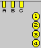 4 pin Nokia 1255 cell phone special connector layout