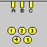 5 pin Nokia 3650 cell phone special connector layout