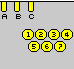 7 pin Nokia E50 cell phone special connector layout