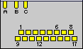 17 pin Nokia E65 cell phone special connector layout